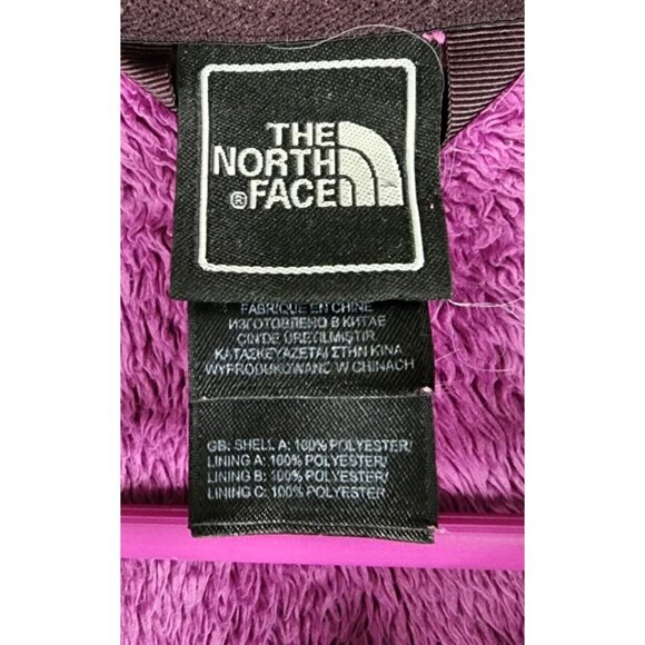 The North Face Womens Fleece Jacket Medium Purple Osito Full Zip Long Sleeve - Picture 3 of 11